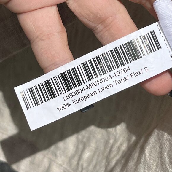 Quince 100% European Linen Boxy Relaxed Fit Tank Top Size S - Picture 5 of 7